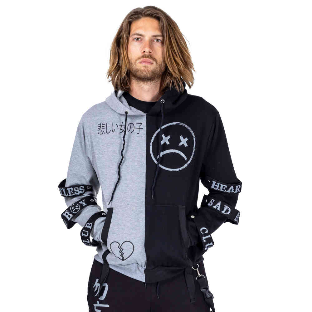 Heartless - Sad Boy Club Kapuzenpullover/hoodie - Schwarz/Grau